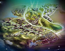 陕西榆林影视娱乐城开发区总体
策划案例